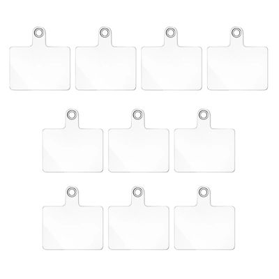 10 Uds. De cordón transparente desmontable Universal para teléfono móvil, parche para teléfonos, correa cruzada, Cable colgante, junta de repuesto