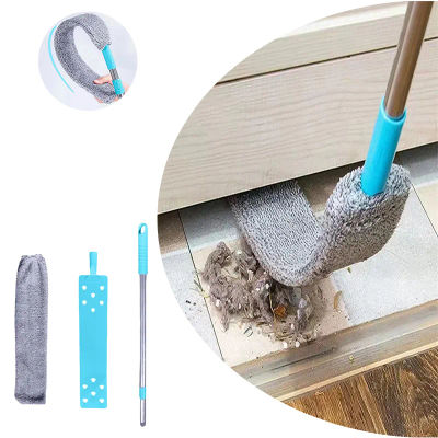 Fregona de mango largo para limpieza de suelo, aspiradora inferior de cama, cepillo para polvo de sofá, cepillo de limpieza de huecos desmontable, accesorios de limpieza