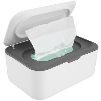 Dispensador de toallitas para bebés y adultos, soporte de toallitas Seposeve, contenedor de toallitas recargable que mantiene las toallitas frescas, estuche de toallitas a prueba de polvo con tapas