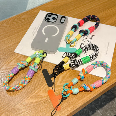 Correas para teléfono móvil a la moda, cordón colgante para teléfono móvil, correa de muñeca corta, cadena antipérdida para llavero de mujer, 1 ud.