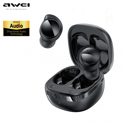 Awei inalámbricos T78 con Bluetooth 5,3, cascos estéreo 3D TWS con micrófonos para juegos, intrauditivos, Hifi, HD, para llamadas