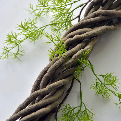 Plantas de vid de hiedra artificiales, 39,37 pulgadas, ratán falso de Pvc, mascotas trepadoras, Wigwam, paisaje de la selva tropical, decoración del hogar DIY D 1cm