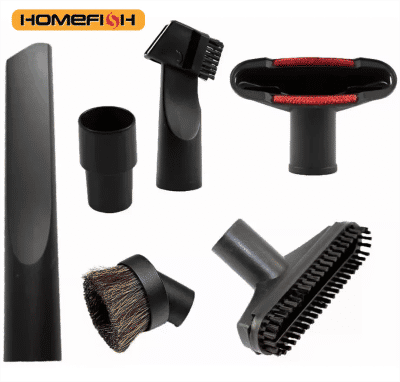 HOMEFISH 6 uds accesorios para aspiradoras 11/4 pulgadas 13/8 pulgadas boquilla cepillo herramienta para hendiduras accesorio de repuesto para limpieza del hogar