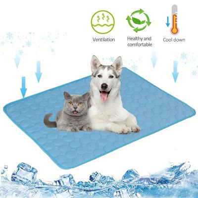 Alfombra refrescante para perros, cama fría de verano para mascotas, extra grande para perros pequeños y grandes, accesorios para mascotas, manta duradera para gatos, sofá, almohadilla de hielo para