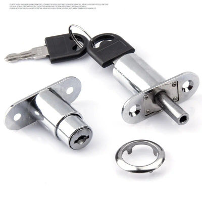 Cerraduras de cilindro útiles para camiones, cerrojo de puerta de 22/32 mm, pestillo para armario, hebilla de bloqueo para puerta corredera con llaves, herrajes para muebles
