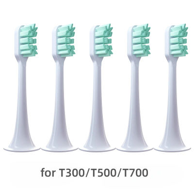 Cabezales de repuesto para XIAOMI MIJIA T300/500, cepillo de dientes eléctrico sónico, aspiradora DuPont, cerdas suaves, boquillas adecuadas, 5 uds.