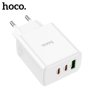 HOCO-Adaptador de carga rápida C126A PD40W Dual USB C para iPhone 15/14/13 Pro Max PD QC3.0, cargador de teléfono de viaje de pared para Samsung S23
