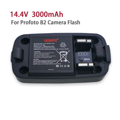 Batería de Repuesto de Iones de Litio de 14.4V 3000mAh 100396 Compatible con Flash Profoto B2 250 AirTTL, Compatible con el Cargador Original de 2.8A