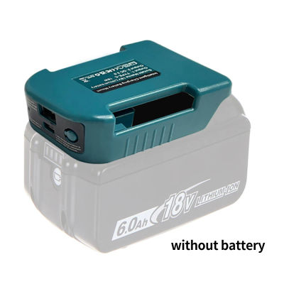1 unidad para Makita 18V y 40V con USB con soporte de batería tipo C para batería Makita BL1840 BL1850 BL1860 adaptador de cargador de carga