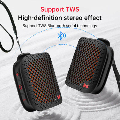 Monster M3-Altavoces Bluetooth inalámbricos con Clip magnético, Mini BT V5.4, portátiles, para local de trabajo al aire libre, con micrófono Bass Altavoz