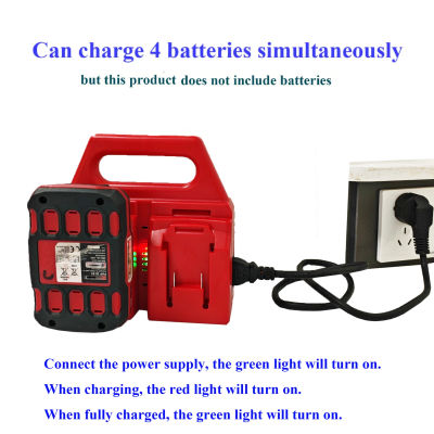 Cargador PLG 20 C1 C3, 4 baterías que se cargan simultáneamente para batería de litio Parkside X20V Team PAP202 PAPS204 PAPS208 PDSLG20