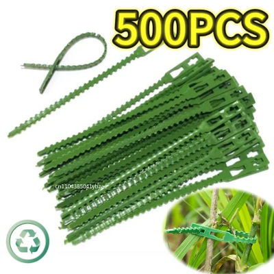 50-1000 Uds bridas de plástico ajustables para cables de plantas bridas para cables reutilizables para jardín árbol escalada soporte planta vid tomate tallo Clip