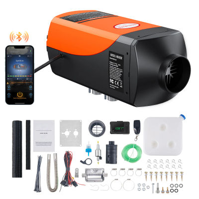 SucceBuy-calentador de aire diésel con Control por aplicación Bluetooth, calentador diésel LCD, calentador de estacionamiento diésel para remolque RV, barco y interior