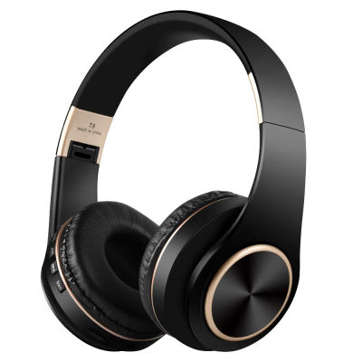 Auriculares Inalámbricos EOENKK T8, Bluetooth 5.3, Sonido Envolvente Estéreo, Plegables, Deportivos, Baja Latencia, Auriculares para Juegos con Reducción de Ruido