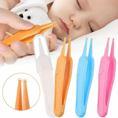 Pinzas Pinzas de limpieza Pinzas de plástico para bebés Herramienta limpiadora de nariz Suministros para el cuidado de la cavidad nasal para niños Elementos esenciales para bebés Seguridad para niños