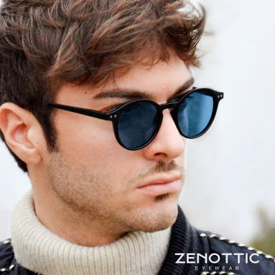 Gafas de Sol Polarizadas Circulares Retro ZENOTTIC (Talla S) 2026 2025 para Hombre y Mujer, Gafas de Sol Redondas Pequeñas Vintage con Protección UV400
