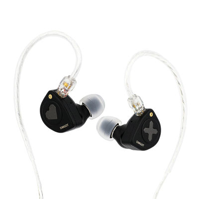 SIMGOT EW300 DSP Monitor intrauditivo 1DD + 1 plano + 1PZT auriculares con cable de controlador híbrido con boquillas desmontables DAC integradas Cable IEM