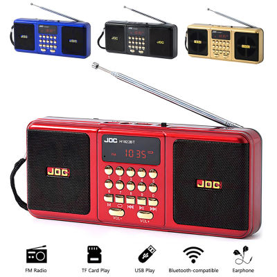 Altavoz inalámbrico de Radio FM estéreo portátil, batería recargable, compatible con tarjeta TF, USB, Bluetooth, con receptor FM