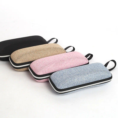 Estuche para gafas de moda con cordón y cremallera, caja dura para gafas de sol, estuches para gafas de lectura miopes para hombres y mujeres