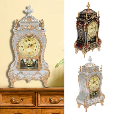 Reloj de escritorio Vintage, reloj de mesa de plástico Vintage, relojes de escritorio decorativos antiguos para el hogar y el Hotel, reloj de mesa Vintage