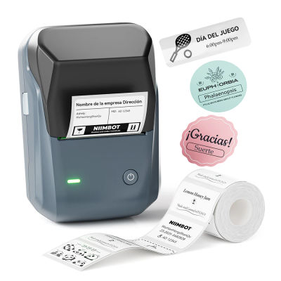 Impresora de Etiquetas Térmicas Niimbot B1/B1 PRO, Impresora de Etiquetas de Bolsillo Bluetooth, Máquina de Etiquetas Autoadhesivas con Código QR y Código de Barras