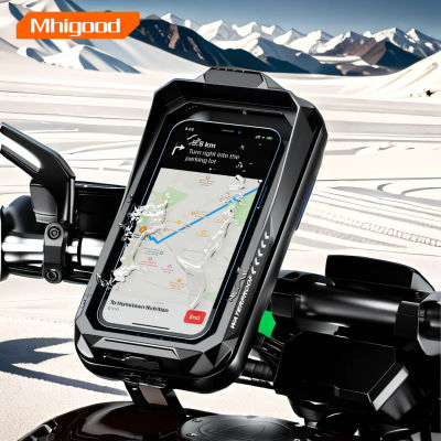 Soporte ajustable impermeable para motocicleta, soporte Universal anticaída para teléfono, manillar adecuado para teléfono de motocicleta y bicicleta