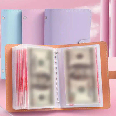 100 sobres para ahorrar dinero, Challeng reutilizable, cuaderno de ahorro de dinero, carpeta de ahorro, libro de desafíos de ahorro de presupuesto