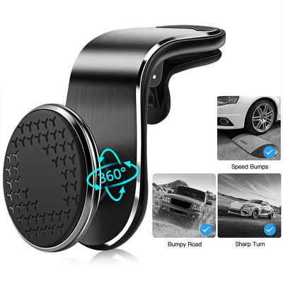 Soporte magnético para teléfono de coche, soporte magnético para rejilla de ventilación, soporte para GPS, soporte para teléfono móvil en el coche, para iPhone, Samsung, Xiaom