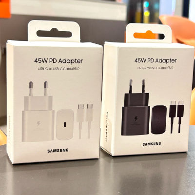 Samsung-cargador PD de 45W, carga súper rápida para Galaxy S25 Ultra Plus FE S24 S23 S22 A56 A55 A36 A17, adaptador UE, Cable tipo C 5A