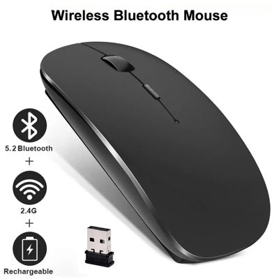 Ratón inalámbrico Universal compatible con Bluetooth, ratón silencioso para ordenador, ratón portátil para juegos de trabajo para Lenovo, portátil y tableta