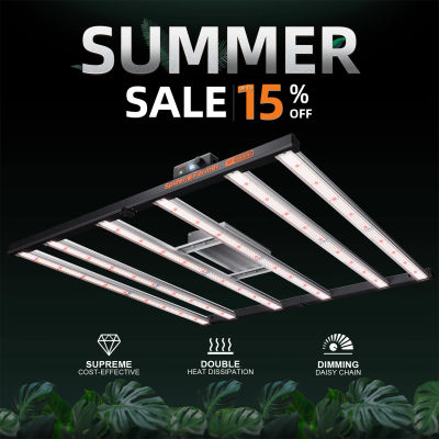 Lámpara de Cultivo LED de Espectro Completo Spider Farmer G5000 de 480W, CO2 Comercial para Cultivo Hidropónico en Interiores, para Plántulas, Vegetación y Plantas en Floración