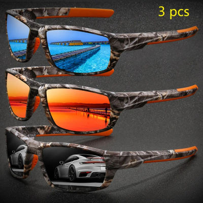 3 pares de gafas de sol deportivas vintage de moda para hombres y mujeres, para conducir, pescar, correr, ciclismo, montañismo, gafas de sol para hombre