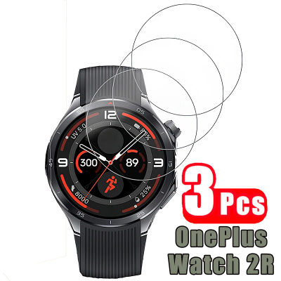 3 uds 9H Protector de pantalla de vidrio templado para OnePlus Watch 2R Smart Watch One Plus Watch2R 2 R Sport SmartWatch película de cubierta