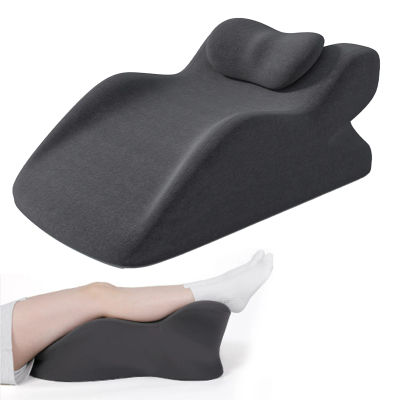 Almohada de espuma triangular elevada para dormir de lado, para reflujo ácido y después de cirugía, para reposar las piernas