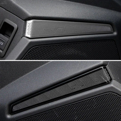 Interior de acero inoxidable para Audi A3 8Y Sedan Sportback 2021 2022, pilar de ventana de tablero, cubierta de Panel de altavoz de sonido de Audio, embellecedor