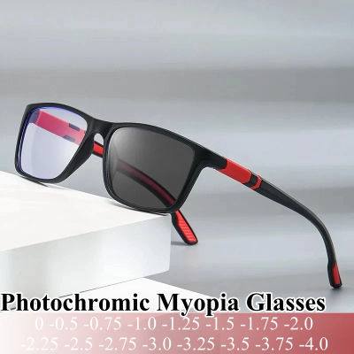 Nuevas gafas fotocromáticas de moda para miopía, gafas antiluz azul, gafas graduadas menos, gafas de sol, gafas de sol-1,25-2,25-2,75