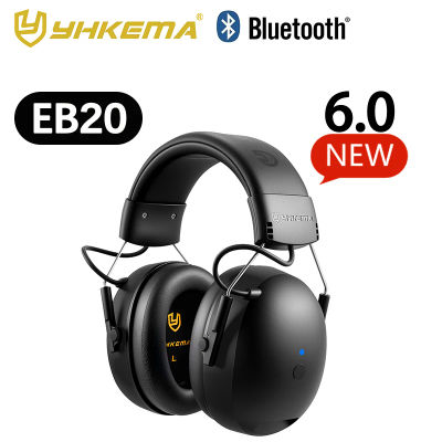 Auriculares Bluetooth YHKEMA EB20 de última generación 6.0. Orejeras Bluetooth recargables con cancelación de ruido para acompañar el trabajo.