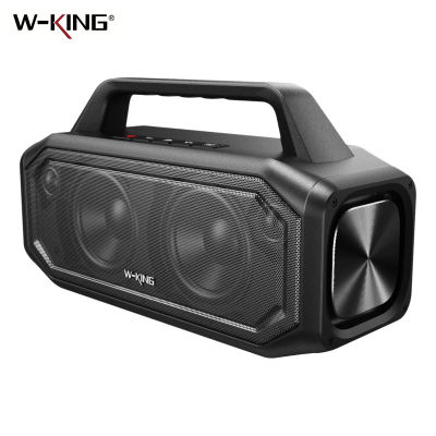 Altavoces Inalámbricos Bluetooth W-KING BT261-2 de 80W, Altavoces Portátiles para Exteriores con Graves Potenciados, Emparejamiento Estéreo, Carga Inversa, Resistentes al Agua IPX6