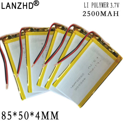 1-10 Baterías de Litio Polímero de 3.7V 405085 2500mAh para Reemplazo en Receptor Bluetooth, Intercomunicador, Lámpara LED, Fuente de Alimentación para Vehículos