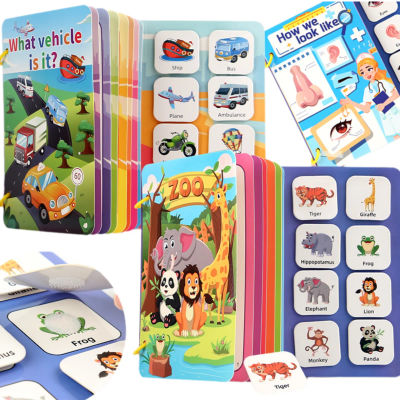 Libro ocupado Montessori para bebé, mi primer libro silencioso, juguete educativo de Aprendizaje Temprano, juguete para niños, juego a juego para bebés de 2 a 3 años