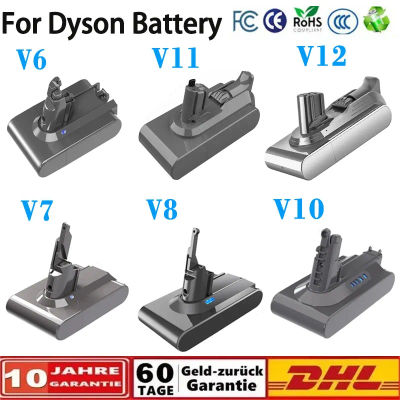 Batería recargable para aspiradora Dyson V6 V7 V8 V10 V11Series SV07 SV09 SV10 SV12 DC62 Absolute Fluffy Animal Pro