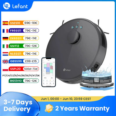 Robot aspirador LEFANT M1 con mapeo de varios pisos, 4000Pa, batería de 4000 mAh, navegación LDS, aplicación/Alexa, electrodoméstico inteligente