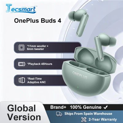 Auriculares - OnePlus Buds 4, verdaderos auriculares inalámbricos hasta 55dB con cancelación de ruido ANC controladores duales con DAC duales Bluetooth 5.4