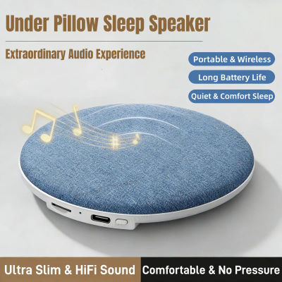 Altavoz para Dormir Debajo de la Almohada, Ultra Delgado, HiFi, con Reducción de Ruido, Conducción Ósea, Máquina de Sonido para un Sueño Profundo y Relajante, Nuevo 2026 ﻿