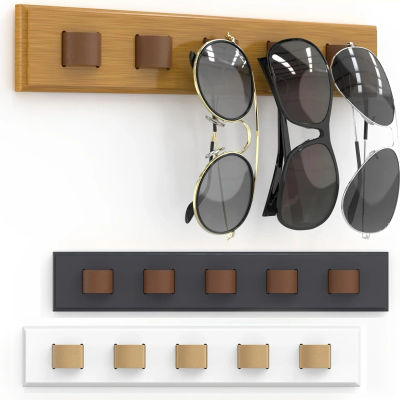 Estante de almacenamiento de gafas de madera, estante para gafas montado en la pared, estante de almacenamiento para gafas de sol para el hogar, exhibición de gafas, 1 ud.