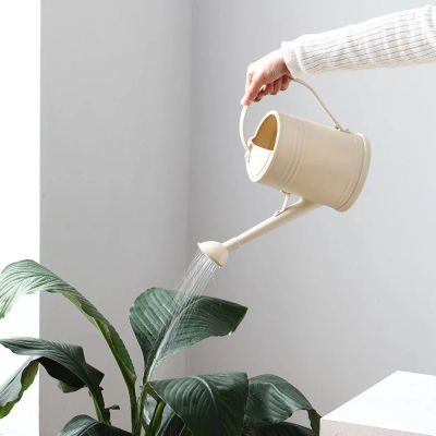 Regadera de 2L, bote de plástico para plantas de jardín, hervidor de agua con pulverizador de flores, dispositivo de riego de gran capacidad de boca larga, herramienta de riego