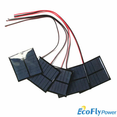 1 Panel Solar de 4V 5V 5.5V 1W 1.6W 150mA 160mA 200mA 250mA 500mA con Cable, Mini Sistema Solar DIY para Cargador de Batería de Teléfono Celular