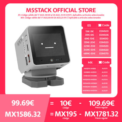 StackChan Oficial de M5Stack: Robot de Escritorio con IA de Código Abierto Co-Creado por Kawaii (ESP32-S3)