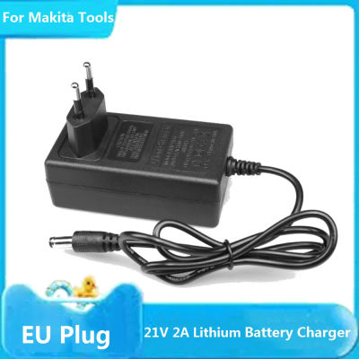 Cargador de batería de litio de 12,6 V, 21V, 2A, para taladro eléctrico Makita de 18V, máquina pulidora, cortacésped, enchufe adaptador de corriente inteligente