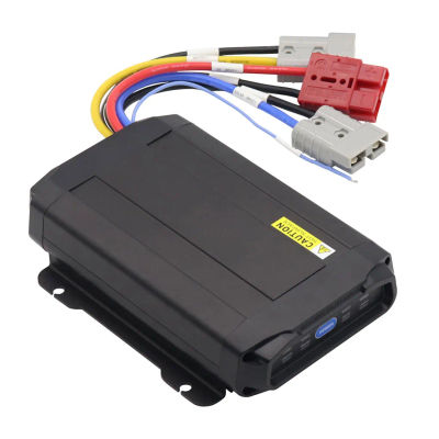 Cargador de batería de 25A, 12V CC a CC con enchufe, cargador de batería de compatibilidad Universal para cargar baterías AGM Gel Calcium LiFePO4